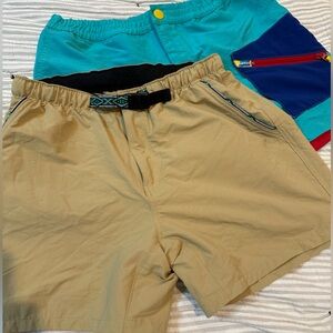 Chubbies Shorts Lot 2 Pair Size Large Elastic Waist Hiking Shorts